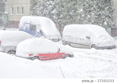 Car covered with snow. 27203233