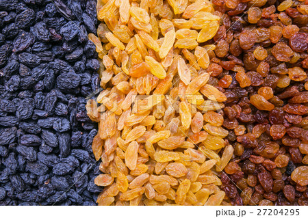 assortment of raisins background, texture assortment of raisins background, texture 27204295
