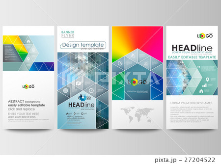 Flyers set, modern banners. Business templates Flyers set, modern banners. Business templates 27204522