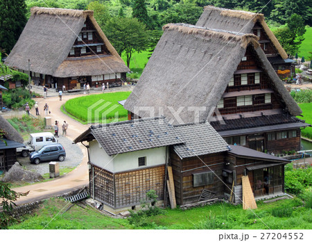 富山県 五箇山 夏の菅沼合掌造り集落 世界遺産 富山県 五箇山 夏の菅沼合掌造り集落 世界遺産 27204552