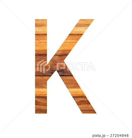 English alphabet with old wood texture. 27204848