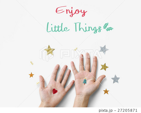 Time for Invitation Greeting Be Happy and Smile Celebration Concept 27205871