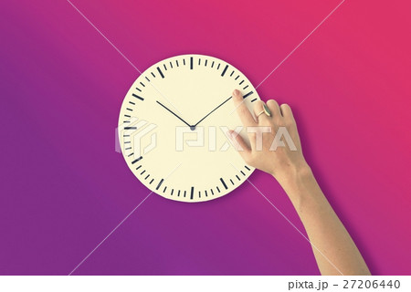 Clock Time Second Minute Hour Puntual Circle Concept Clock Time Second Minute Hour Puntual Circle Concept 27206440