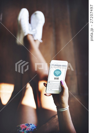 Connecting Internet Network Wifi Concept Connecting Internet Network Wifi Concept 27207497