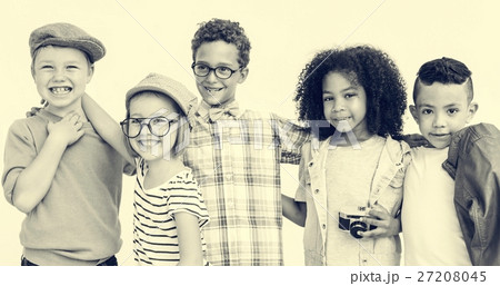 Casual Children Cheerful Cute Friends Kids Joy Concept 27208045