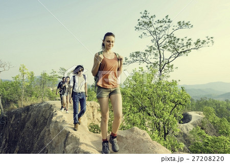 People Friendship Hangout Traveling Destination Camping Concept 27208220