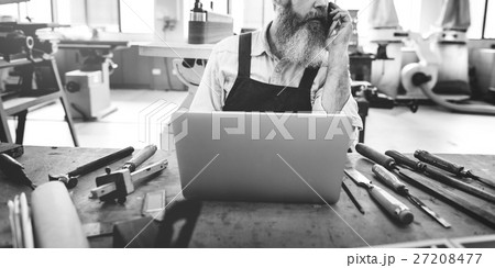 Carpenter Craftsman Handicraft Wooden Workshop Concept 27208477