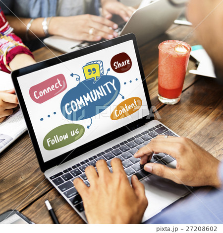 Internet Community Social Media Concept Internet Community Social Media Concept 27208602