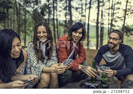 People Friendship Hangout Traveling Destination Camping Concept People Friendship Hangout Traveling Destination Camping Concept 27208752