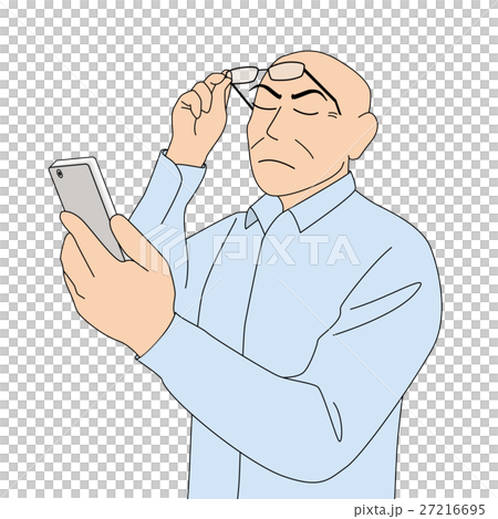 Watch smartphone _ shouch _ older man 27216695
