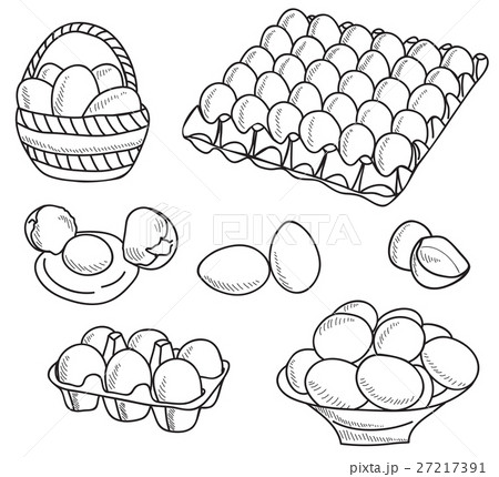 Illustration of eggs 27217391