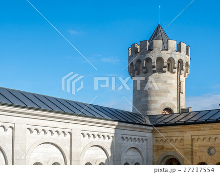 Neuschwanstein castle in Germany, front view 27217554