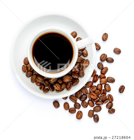 cup of coffee on white background 27218604