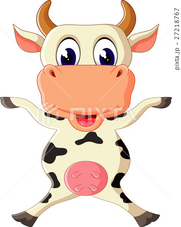 Cute cow cartoon 27218767