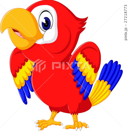 Cartoon cute parrot 27218773