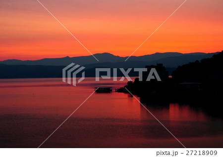 北海道然別湖の夜景 27218909