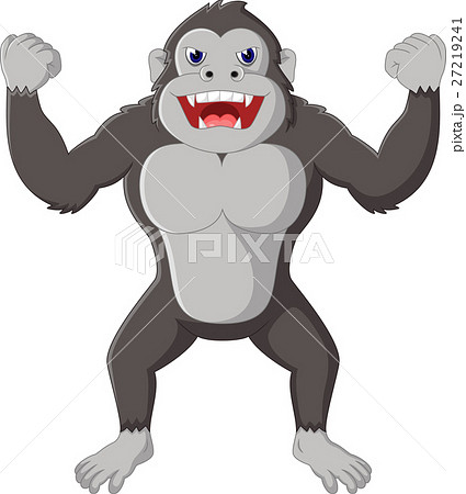 Angry gorilla cartoon - Stock Illustration [27219241] - PIXTA