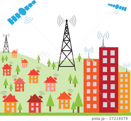 Illustration of wireless signal of internet Illustration of wireless signal of internet 27219379
