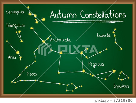 Autumn Constellations on chalkboard 27219380