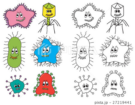 Illustration of bacteria and virus 27219441