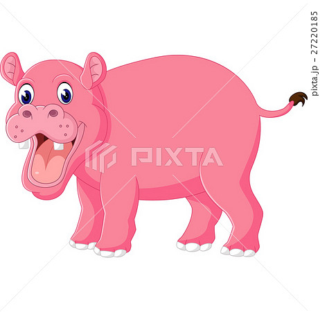 illustration of Cute hippo cartoon - Stock Illustration [27220185] - PIXTA
