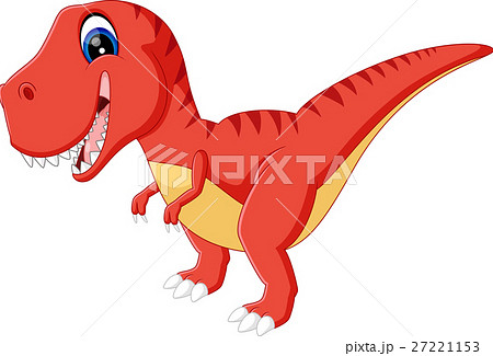 Illustration Of Cute Dinosurs Cartoonのイラスト素材 27221153 Pixta