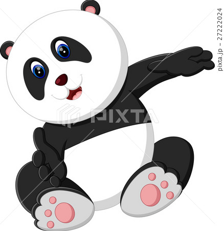 illustration of cute baby panda cartoon 27222024