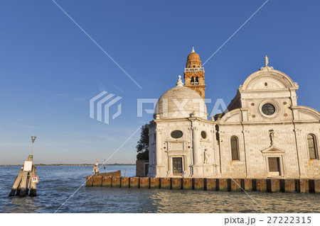 San Michele cemetery church in Venice at sunset 27222315