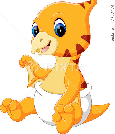 illustration of Happy pterodactyl cartoon 27222474