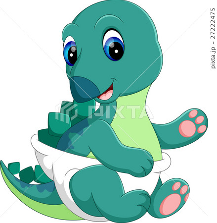 illustration of Cute dinosaur cartoon 27222475