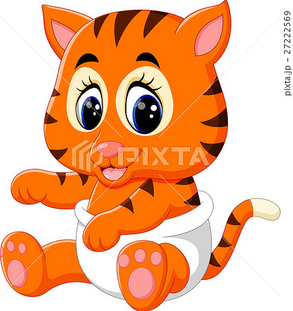 illustration of cute baby tiger illustration of cute baby tiger 27222569