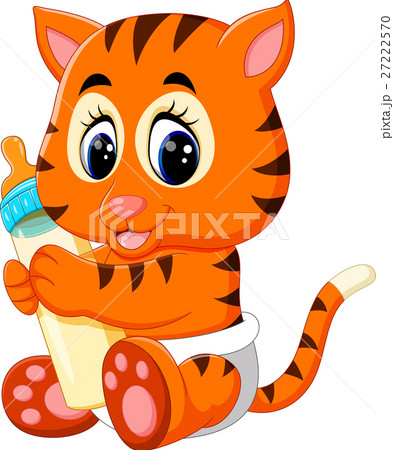 illustration of cute baby tiger illustration of cute baby tiger 27222570