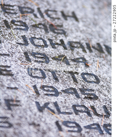 View of the war memorial tombstone 27222905
