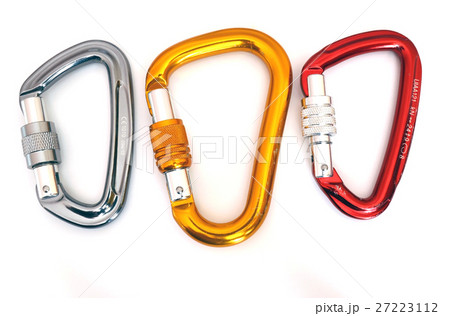 Climbing equipment - three multicolor carabiners 27223112