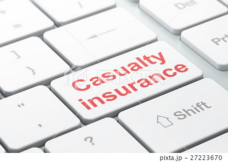 Insurance concept: Casualty Insurance on computer Insurance concept: Casualty Insurance on computer 27223670