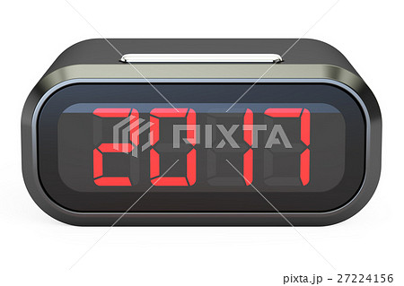 New Year 2017 concept on the digital clock face New Year 2017 concept on the digital clock face 27224156
