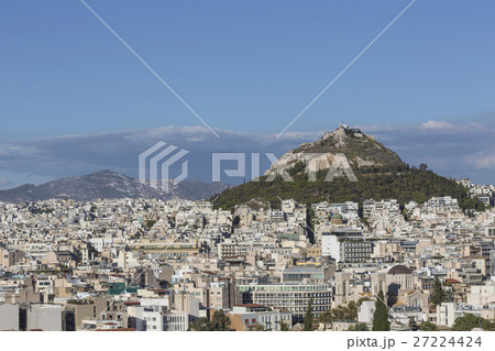 Cityscape of Athens and Lycabettus Hill 27224424