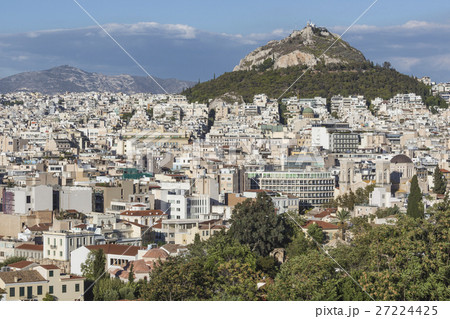 Cityscape of Athens and Lycabettus Hill 27224425