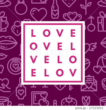 Romantic logo in frame 27225031