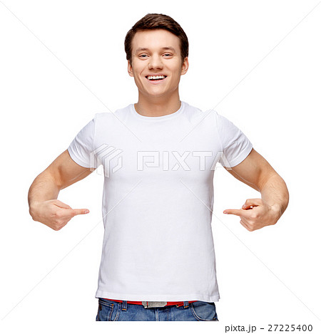 Handsome man isolated over white background 27225400