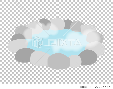 Illustration of a hot spring 01 - Stock Illustration [27226687] - PIXTA