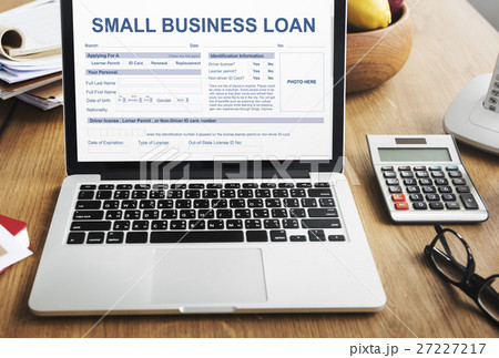Small Business Loan Form Financial Concept 27227217
