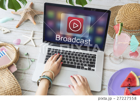 Digital Music Streaming Multimedia Entertainment Online Concept 27227558