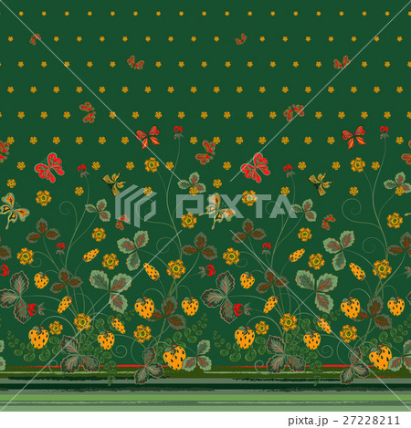 Vertical Seamless spring dark floral pattern with Vertical Seamless spring dark floral pattern with 27228211