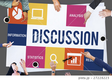 Discussion Corporate Presentation Strategy Concept 27228223