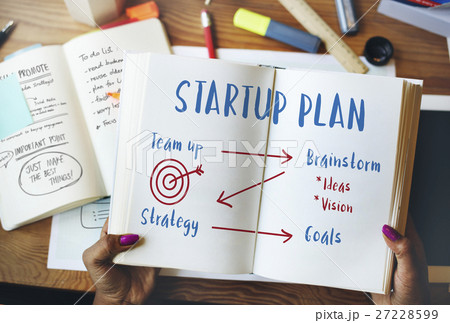 Startup Business Plan Graph Concept Startup Business Plan Graph Concept 27228599