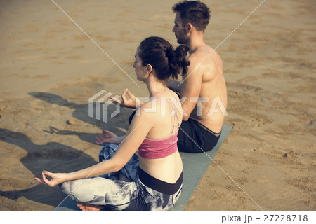 Yoga Meditation Concentration Peaceful Serene Relaxation Concept 27228718