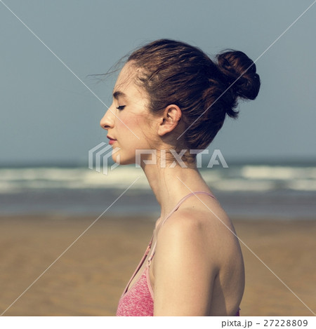 Yoga Meditation Concentration Peaceful Serene Relaxation Concept 27228809