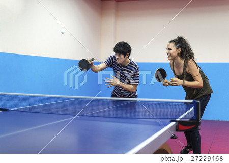 Table Tennis Ping-Pong Friends Sport Concept 27229468