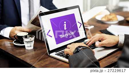 Customer Service Information Icon Concept Customer Service Information Icon Concept 27229617